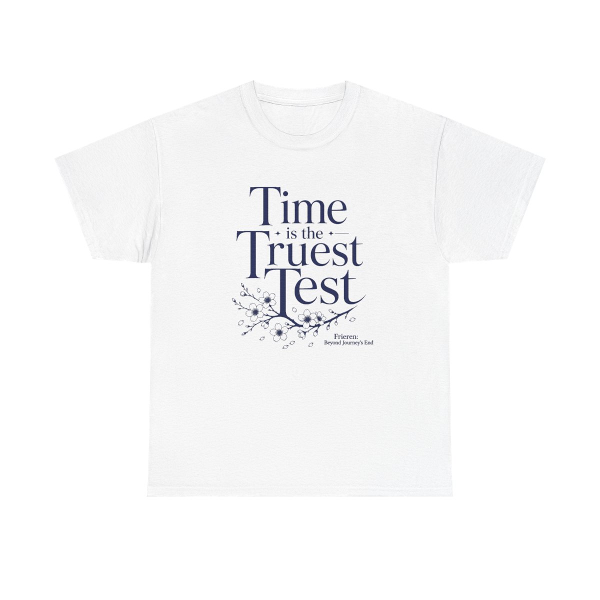 Frieren: Beyond Journey's End "End. The main text reads:" Unisex Tee