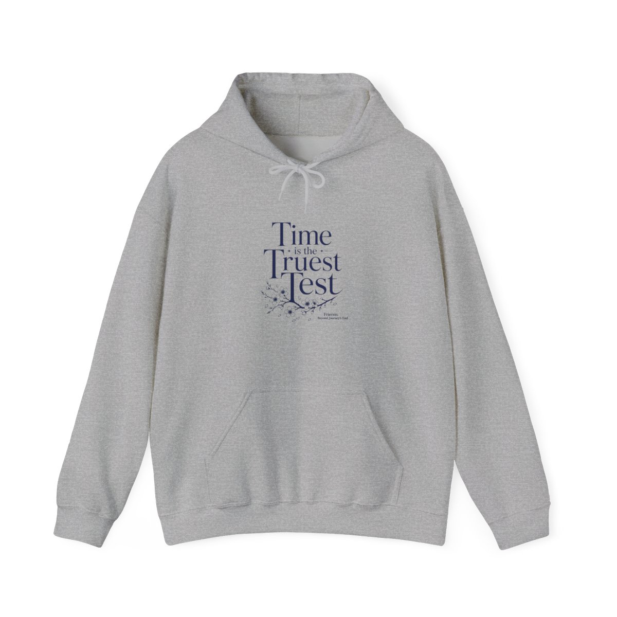 Frieren: Beyond Journey's End "End. The main text reads:" Hoodie - alternate angle 2, merchandise