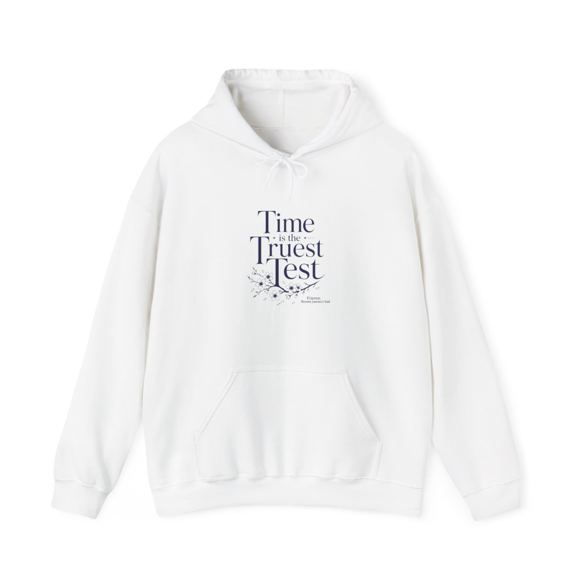 Frieren: Beyond Journey's End "End. The main text reads:" Hoodie