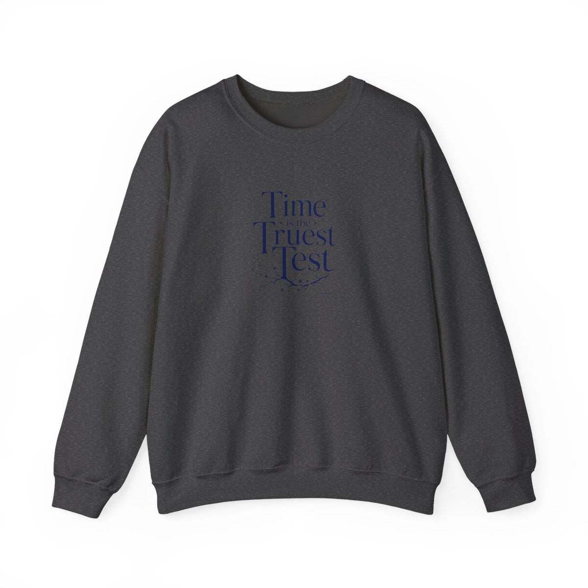 Frieren: Beyond Journey's End "End. The main text reads:" Crewneck - alternate angle 3, merchandise
