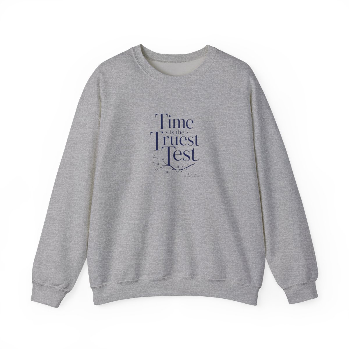 Frieren: Beyond Journey's End "End. The main text reads:" Crewneck - Official Sweatshirts merchandise