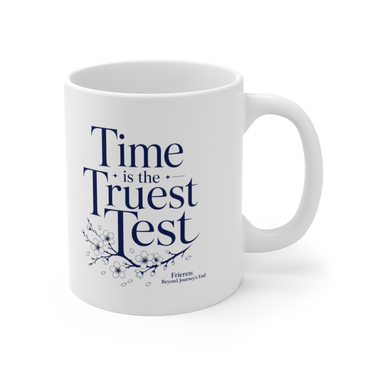 Frieren: Beyond Journey's End "End. The main text reads:" Mug