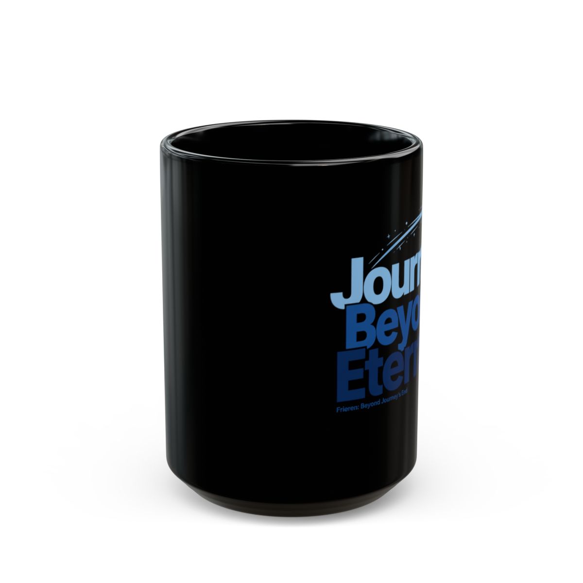 Frieren: Beyond Journey's End "End. The main text reads:" Mug 2 - alternate angle 2, merchandise