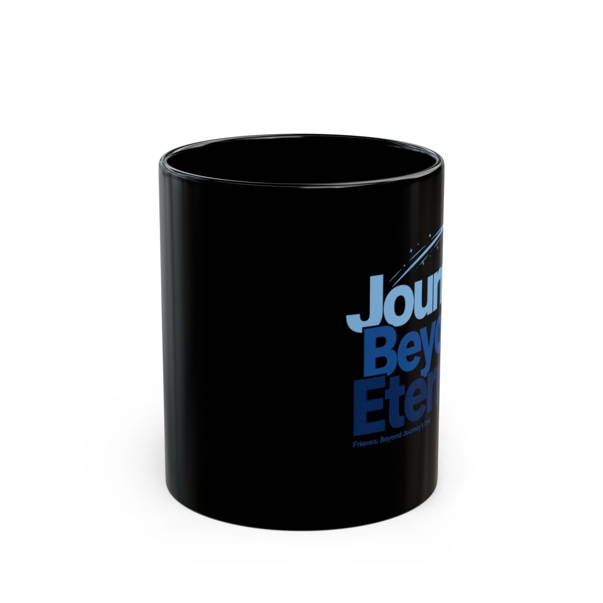 Frieren: Beyond Journey's End "End. The main text reads:" Mug 2 - alternate angle 1, merchandise