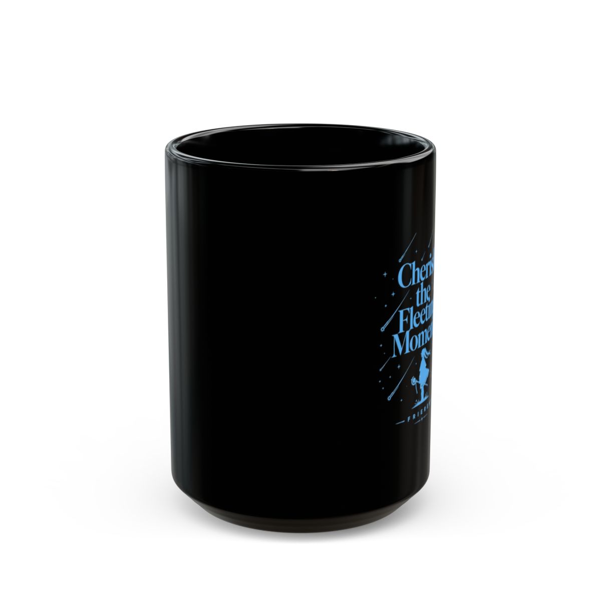Frieren: Beyond Journey's End "Cherish the Fleeting Moments" Black Mug - alternate angle 2, merchandise