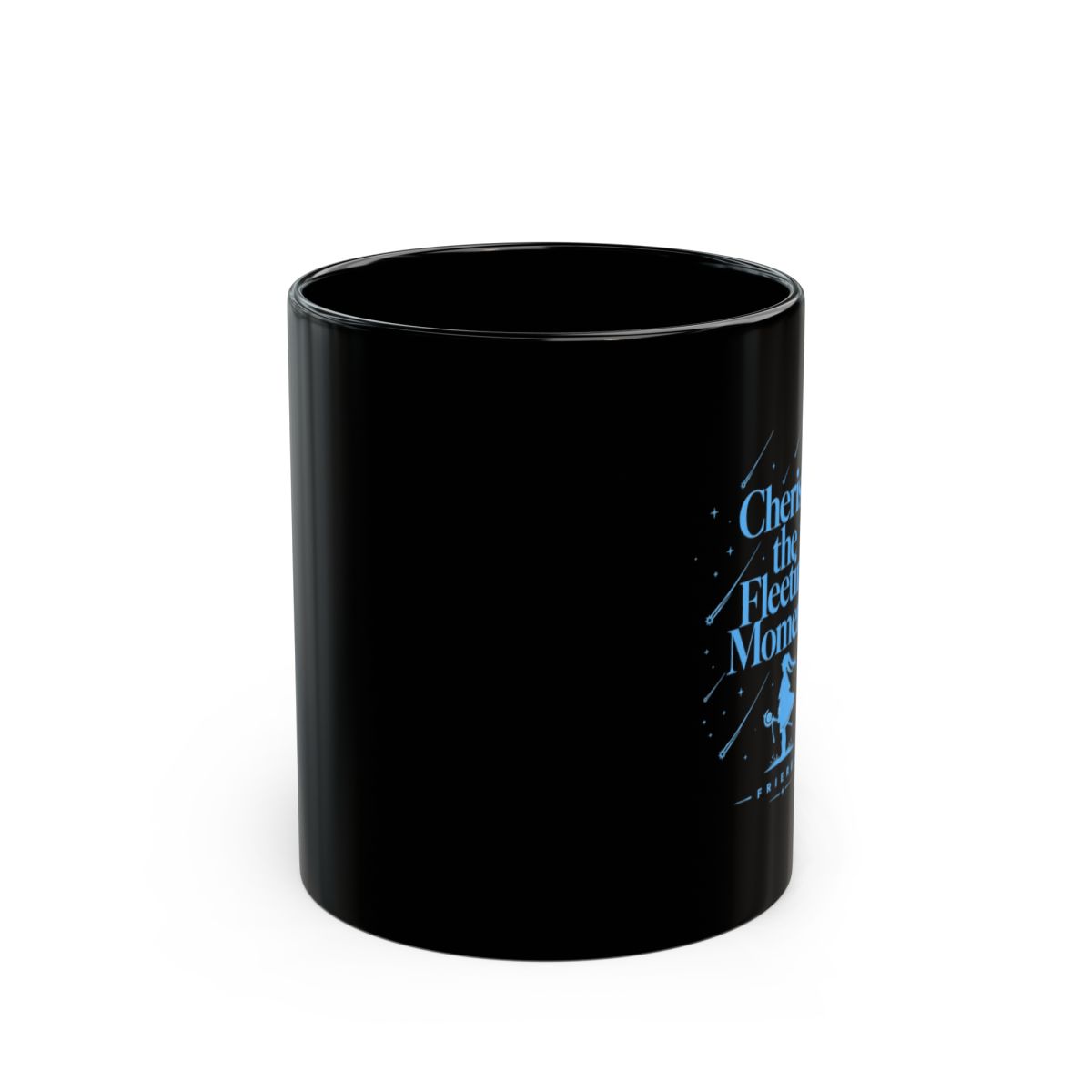 Frieren: Beyond Journey's End "Cherish the Fleeting Moments" Black Mug - alternate angle 1, merchandise