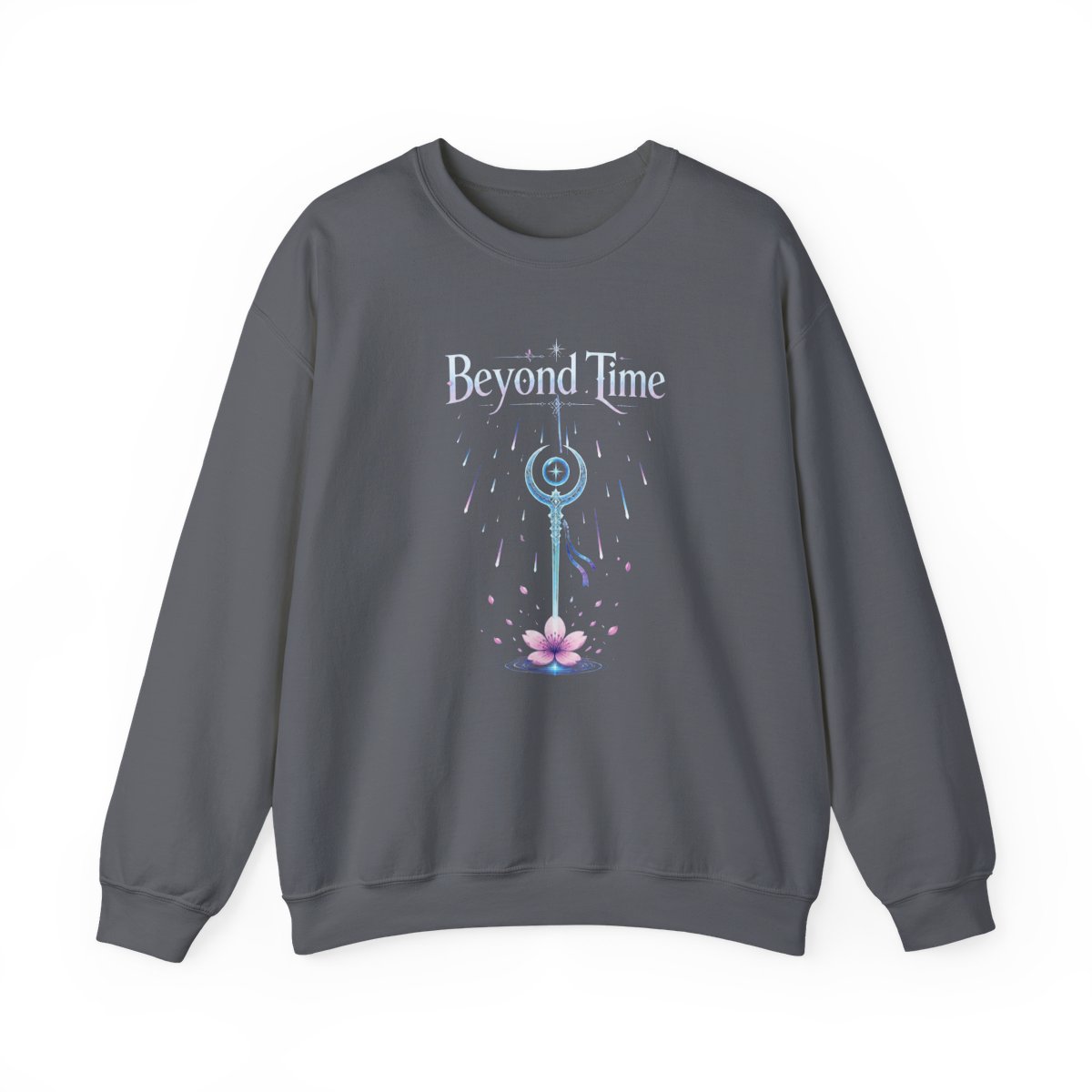 Frieren: Beyond Journey's End "Frieren Journey staff cherry" Crewneck - alternate angle 3, merchandise