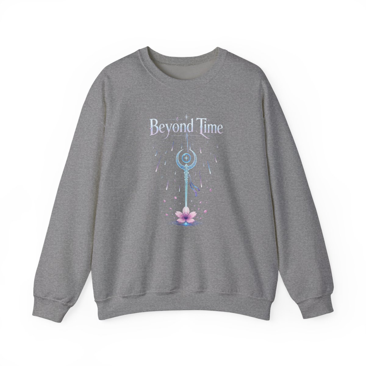 Frieren: Beyond Journey's End "Frieren Journey staff cherry" Crewneck - alternate angle 2, merchandise