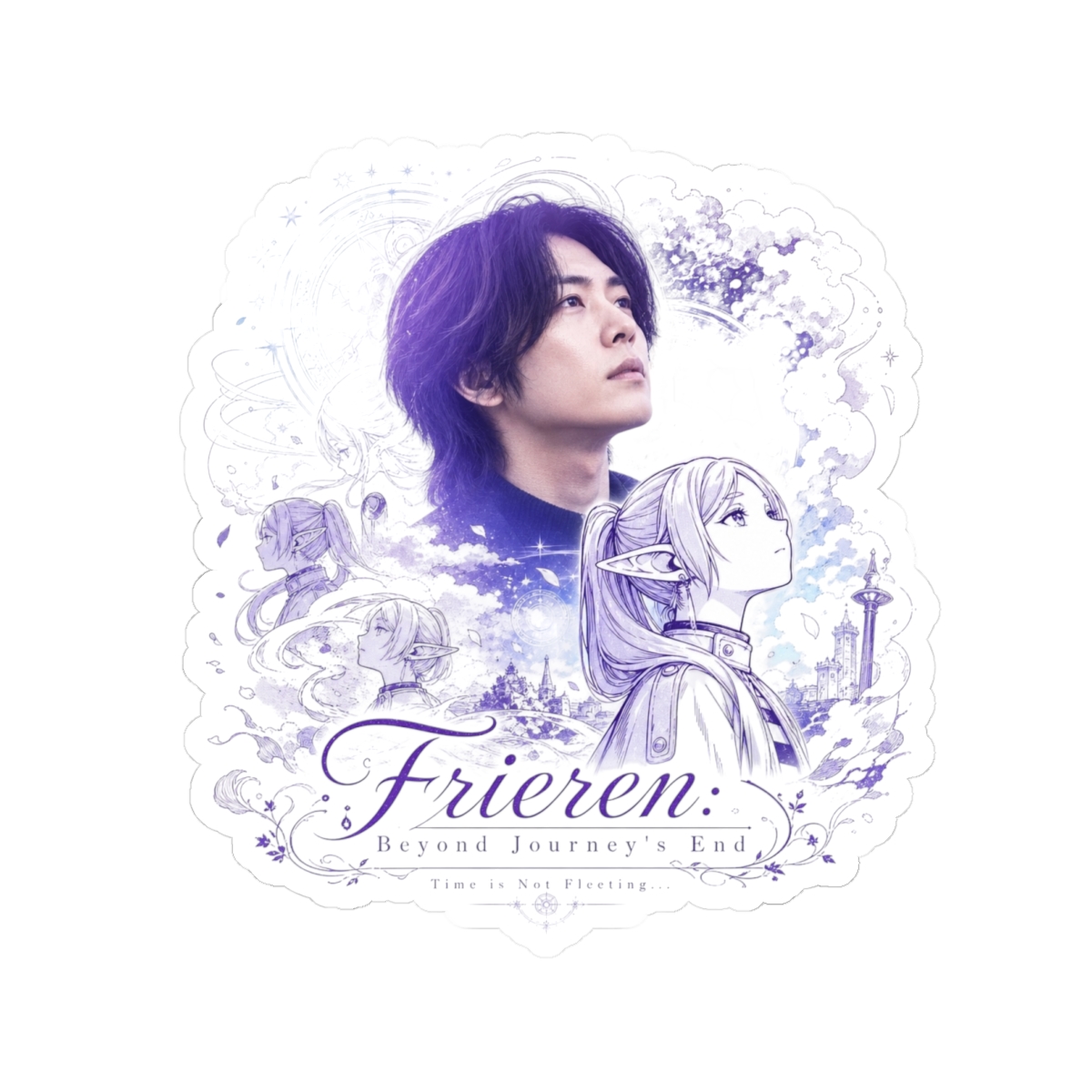 Frieren: Beyond Journey's End "Frieren looking up" Sticker - Official Stickers merchandise