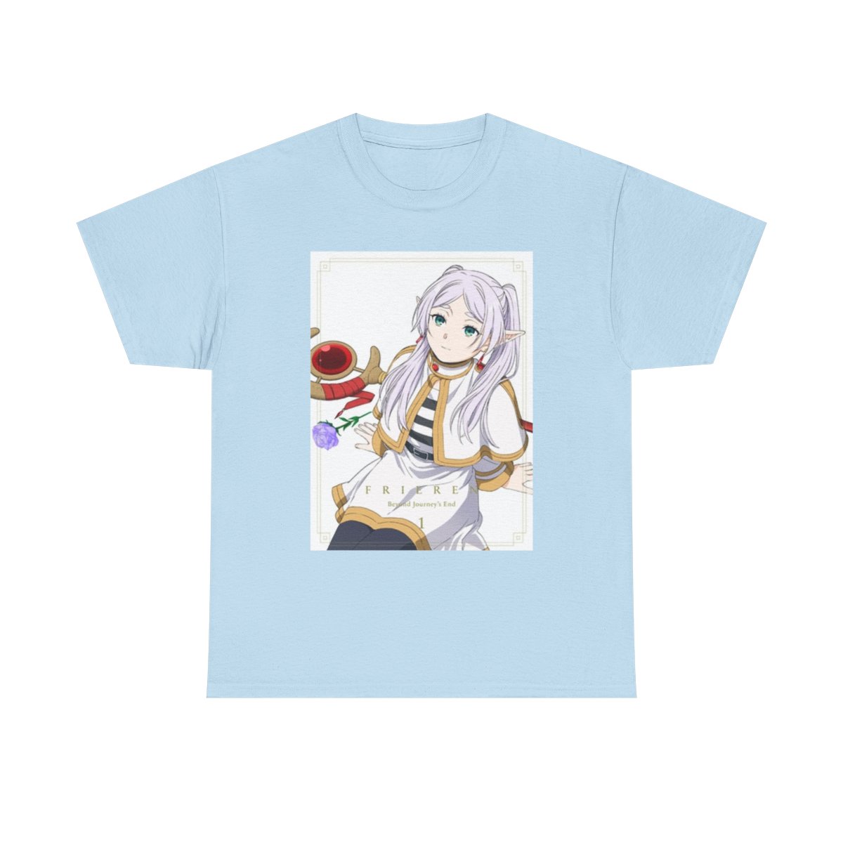 Pastel Anime Girl Illustration T-Shirt | Tea Time Kawaii Aesthetic Frieren: Beyond Journey's End