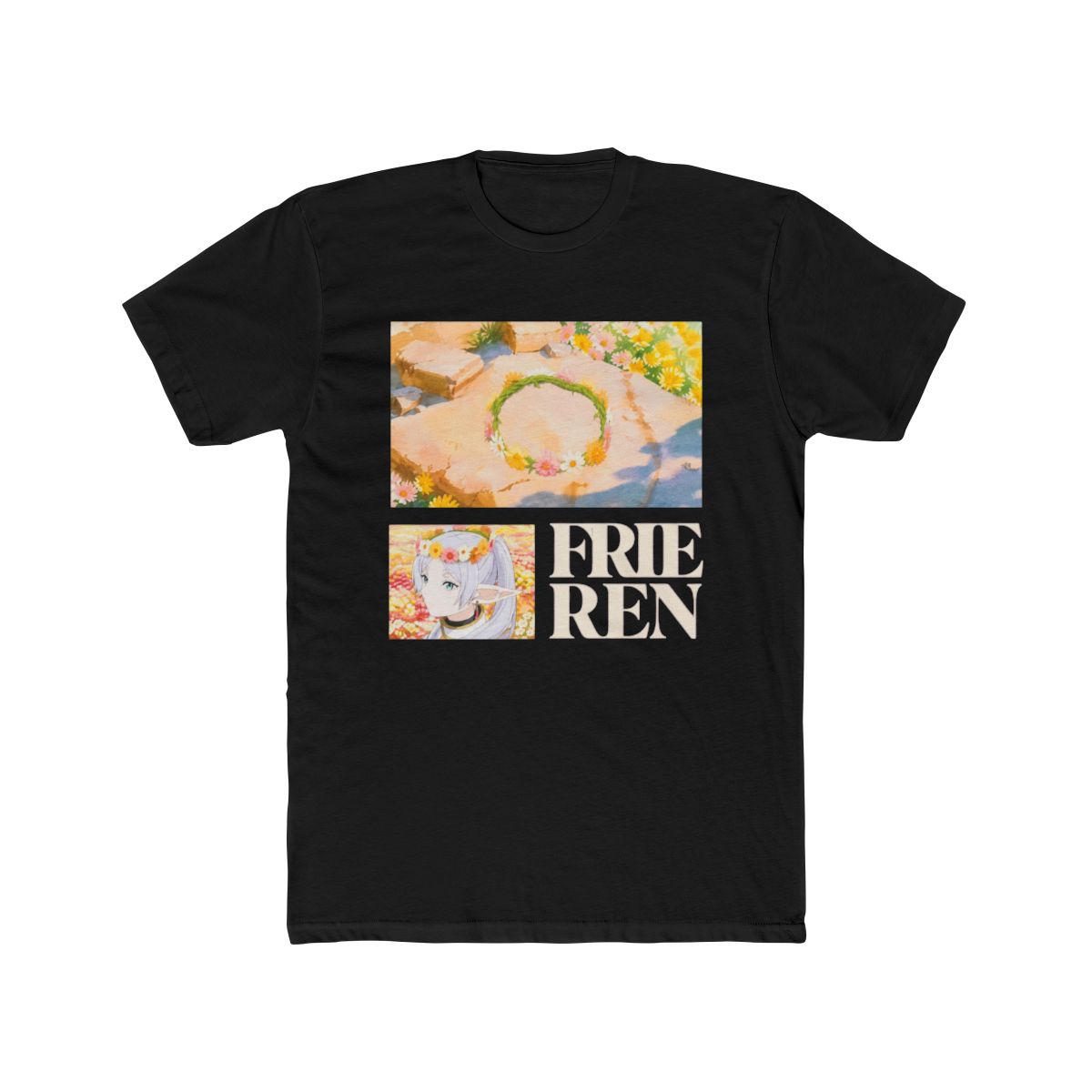 Frieren: Beyond Journey's End - Frieren Flower Crown T Shirt - Crunchyroll Exclusive | Frieren Beyond Journeys End - alternate angle 3, merchandise