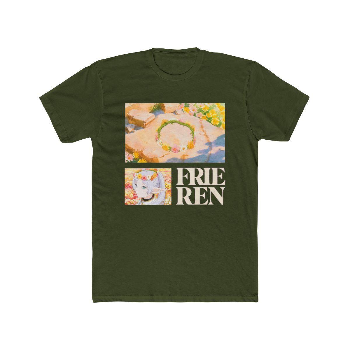 Frieren: Beyond Journey's End - Frieren Flower Crown T Shirt - Crunchyroll Exclusive | Frieren Beyond Journeys End - alternate angle 4, merchandise